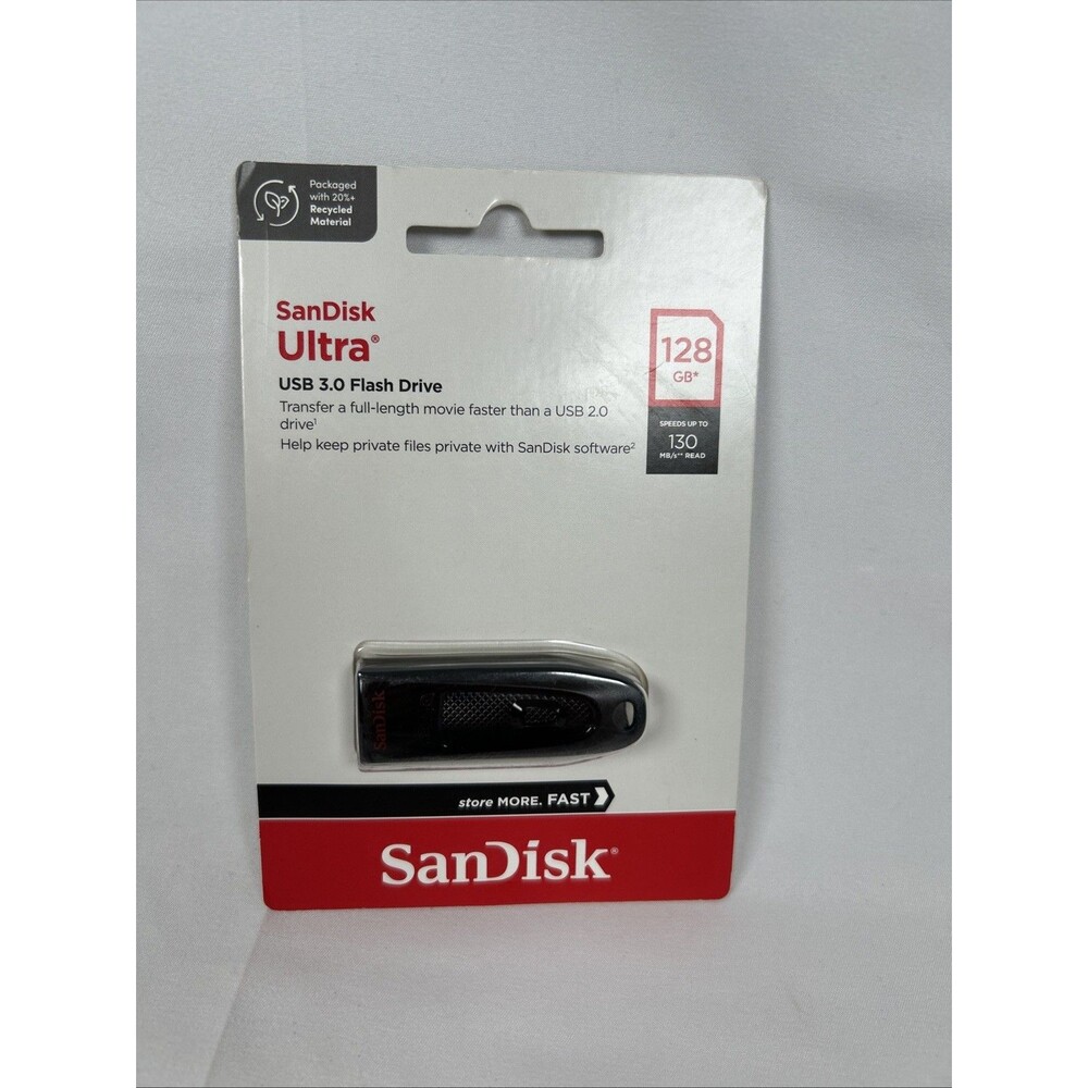 SanDisk Ultra 128GB USB 3.0 Flash Drive SDCZ48–128G-AW46